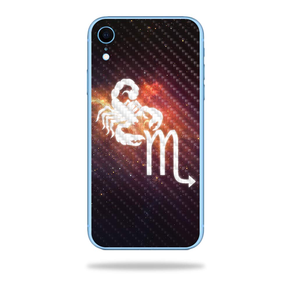 Premium Carbon Fiber Skin for Apple iPhone XR - Scorpio Design | Protective & Durable Textured Cover | Easy to Apply & Remove | USA Made | Perfect for Daily Use, Travel & Style Protection