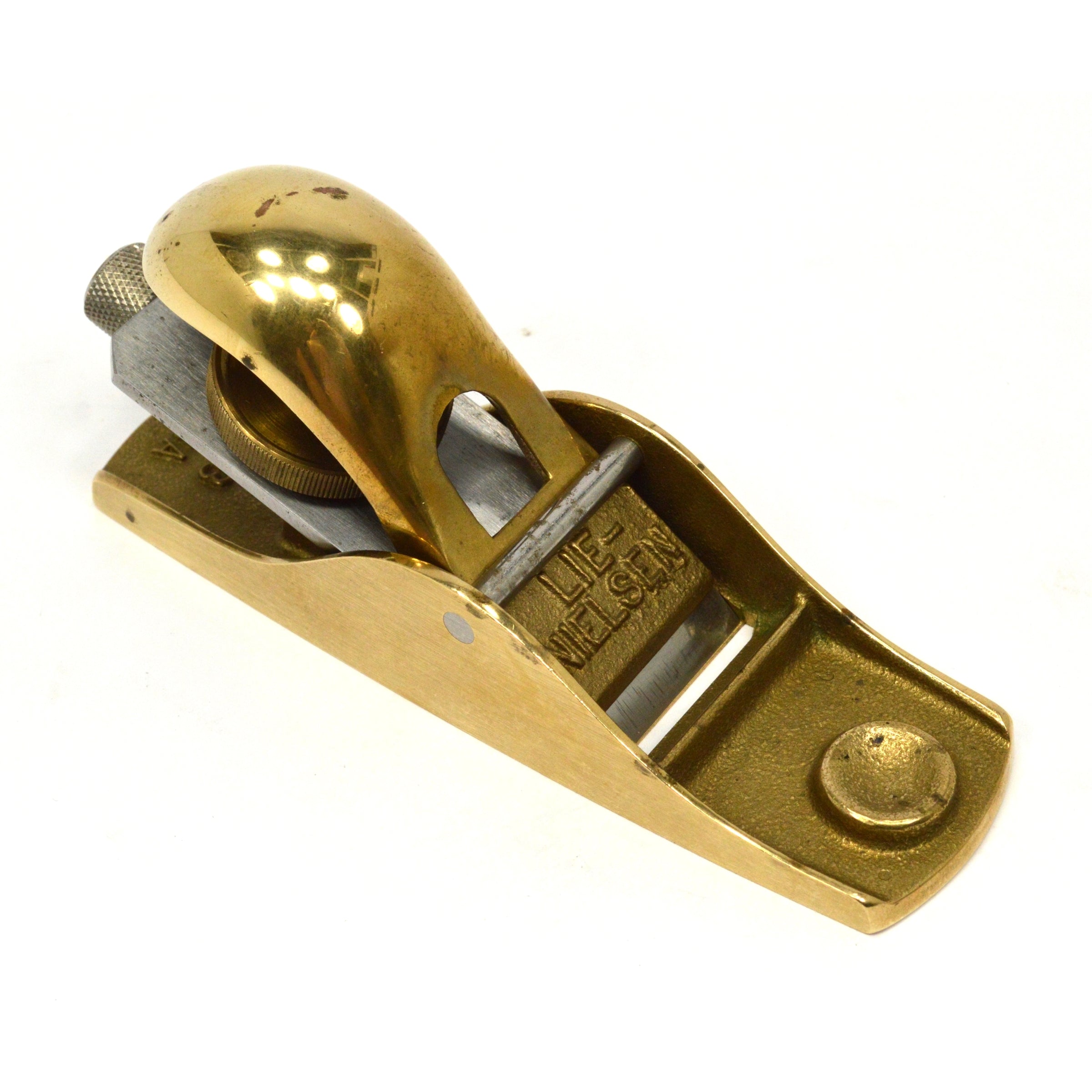 Premium Lie Nielsen No. 103 Low Angle Bronze/Brass Trimming Block Plane - Perfect for Woodworking, Cabinet Making & Fine Furniture Crafting