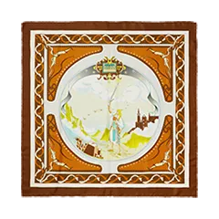 Excalibur Sword in the Stone Orange Handkerchief - Unique Collectible for Medieval LARP, Cosplay & Fantasy Decor