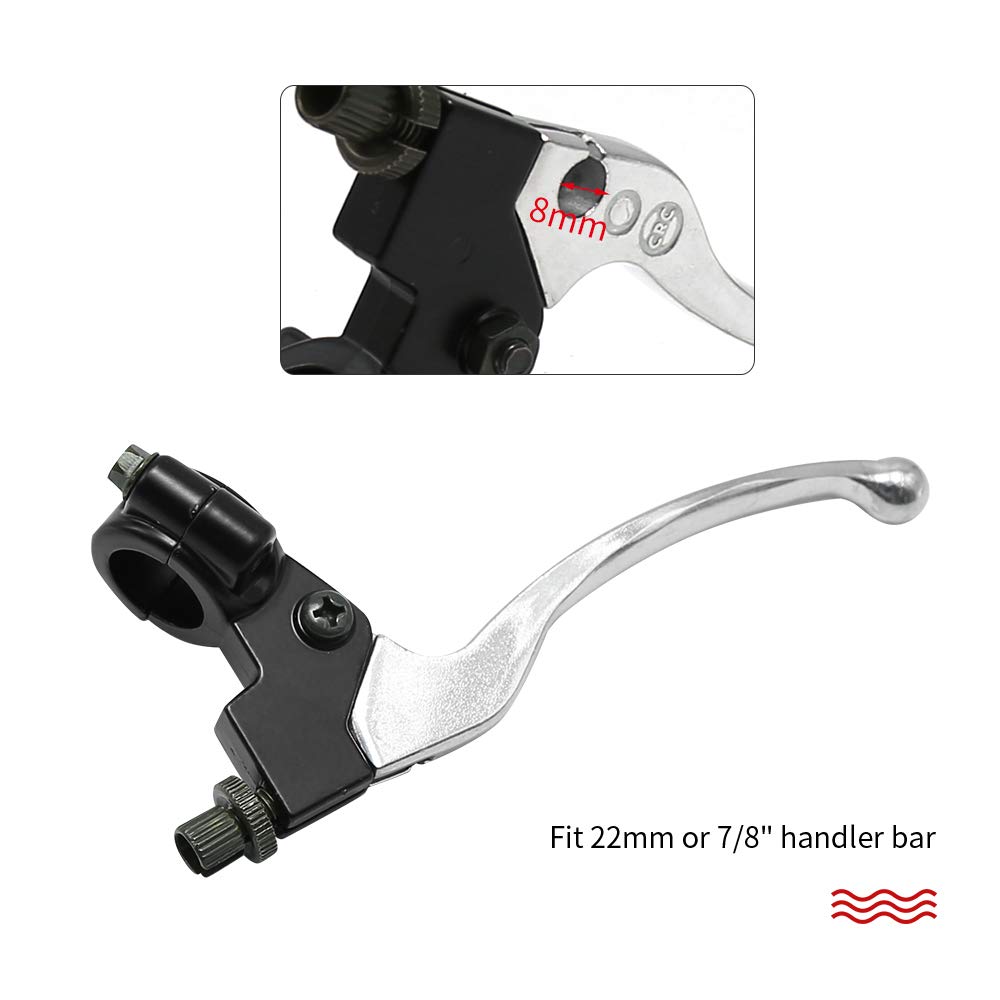 22mm Left Clutch Brake Lever for Coleman CT200U Trail 200 Mini Bike - Compatible with 196cc & 98cc Engines - Durable Bike Brake Handle Replacement Part - Perfect for Off-Road Trails, Mini Bike Upgrades & DIY Repairs