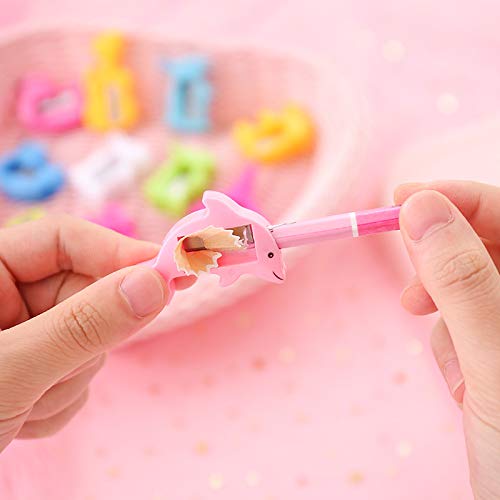 50 Pcs Bulk Cartoon Animal Shaped Plastic Pencil Sharpeners - Single Hole Manual Handheld Sharpener for School, Office & Home - Perfect for Classrooms, Art Projects and Office Supplies
