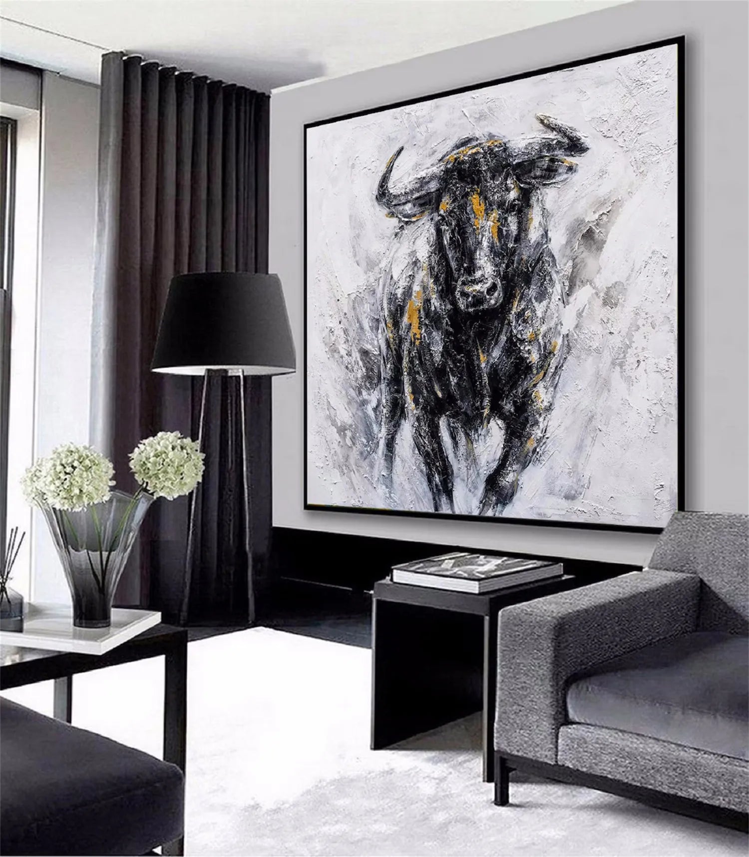 Animal Art Painting #AP053 - Handmade Wildlife Canvas Art for Home & Office Decor | Perfect for Living Room, Bedroom, and Gift Giving