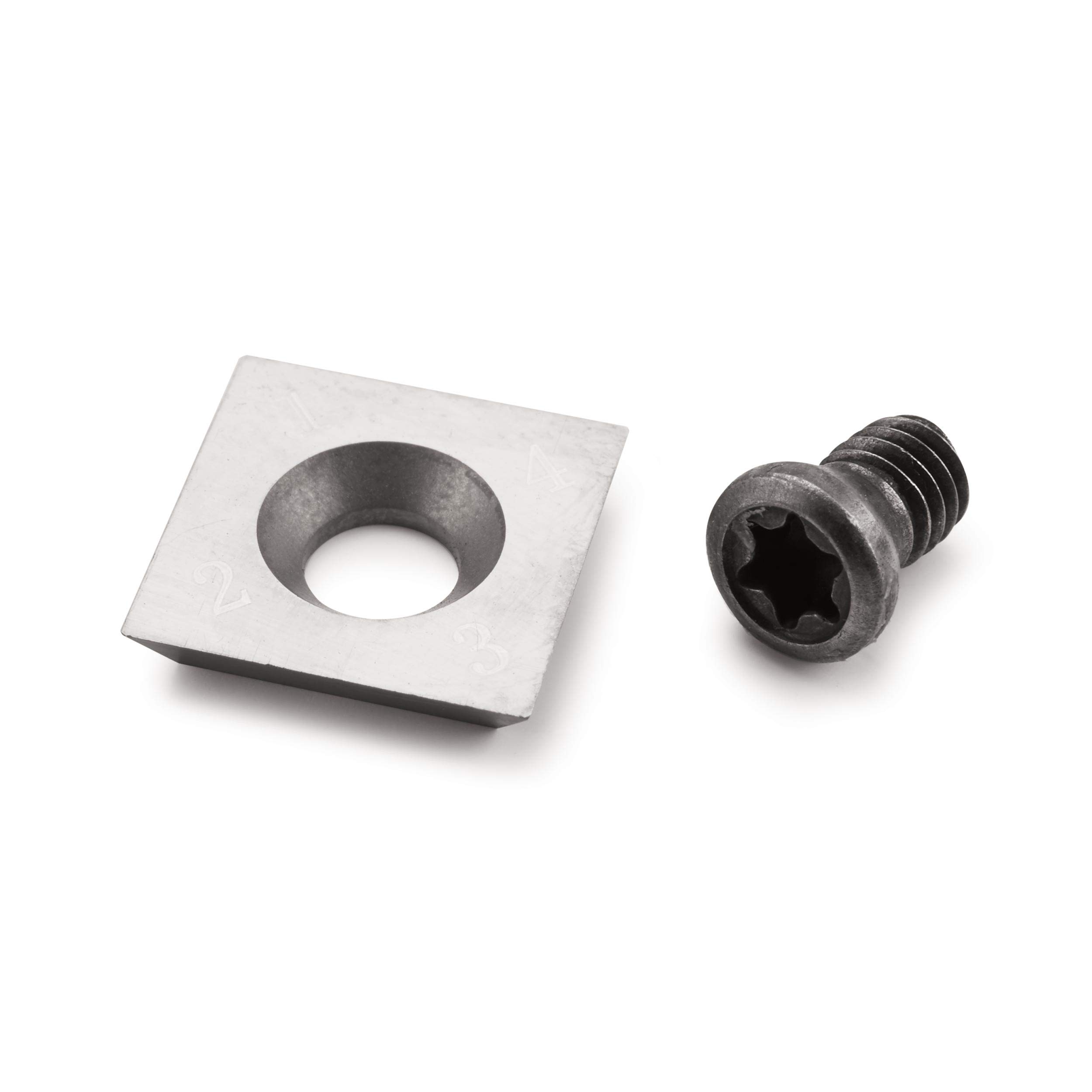 WOODRIVER Square Carbide Turning Tool Insert - High Precision Replacement for Wood Lathe Tools | Perfect for Woodturning, DIY Projects & Professional Use