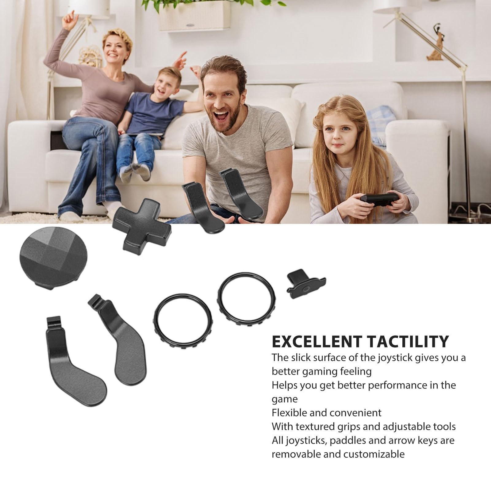 Elite Series 2 Controller Joystick - 15-in-1 Metal Replacement for Gaming & Esports