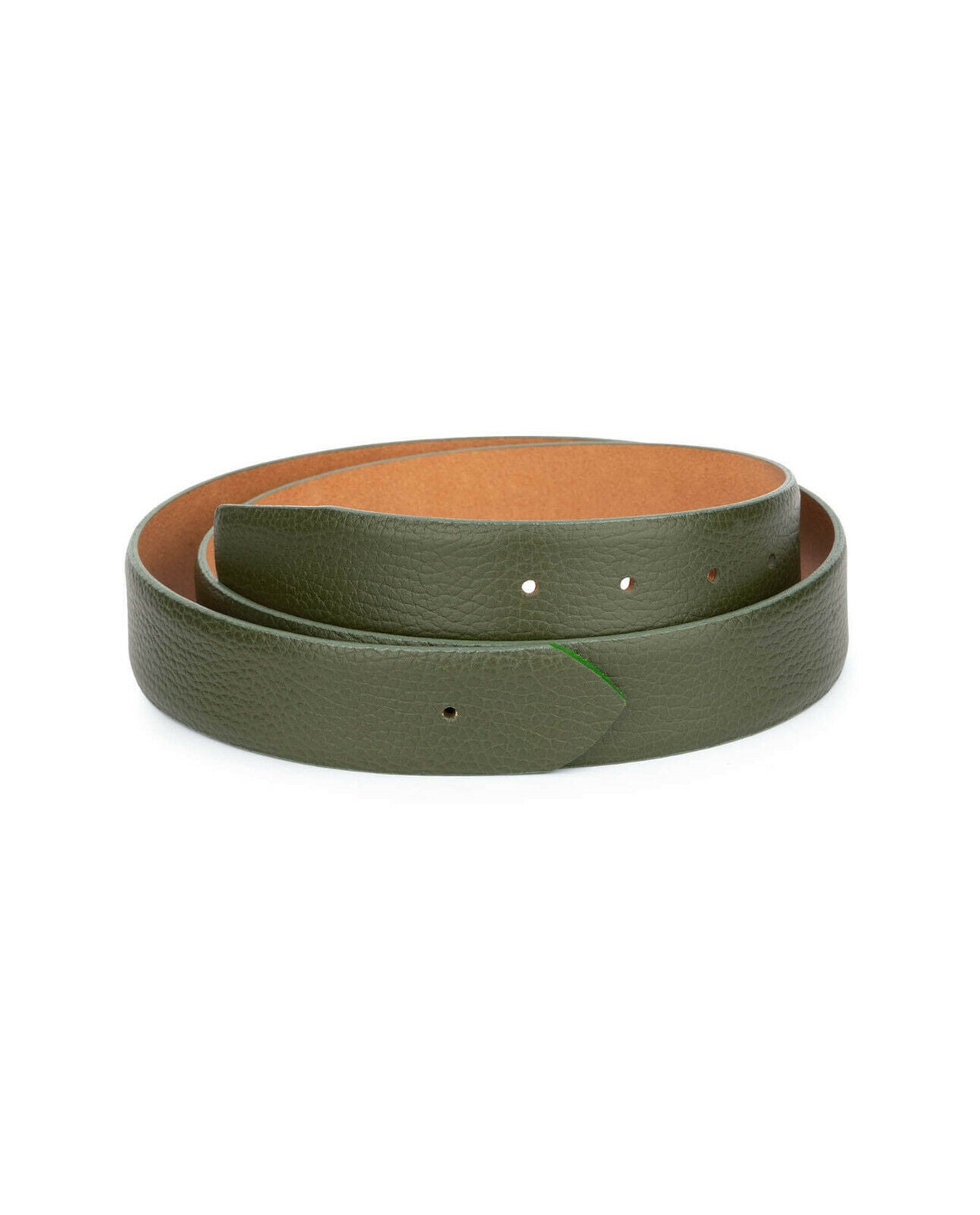 Men's 35mm Genuine Green Leather Belt Replacement Strap for Montblanc Buckles - Perfect for Business, Casual & Formal Wear