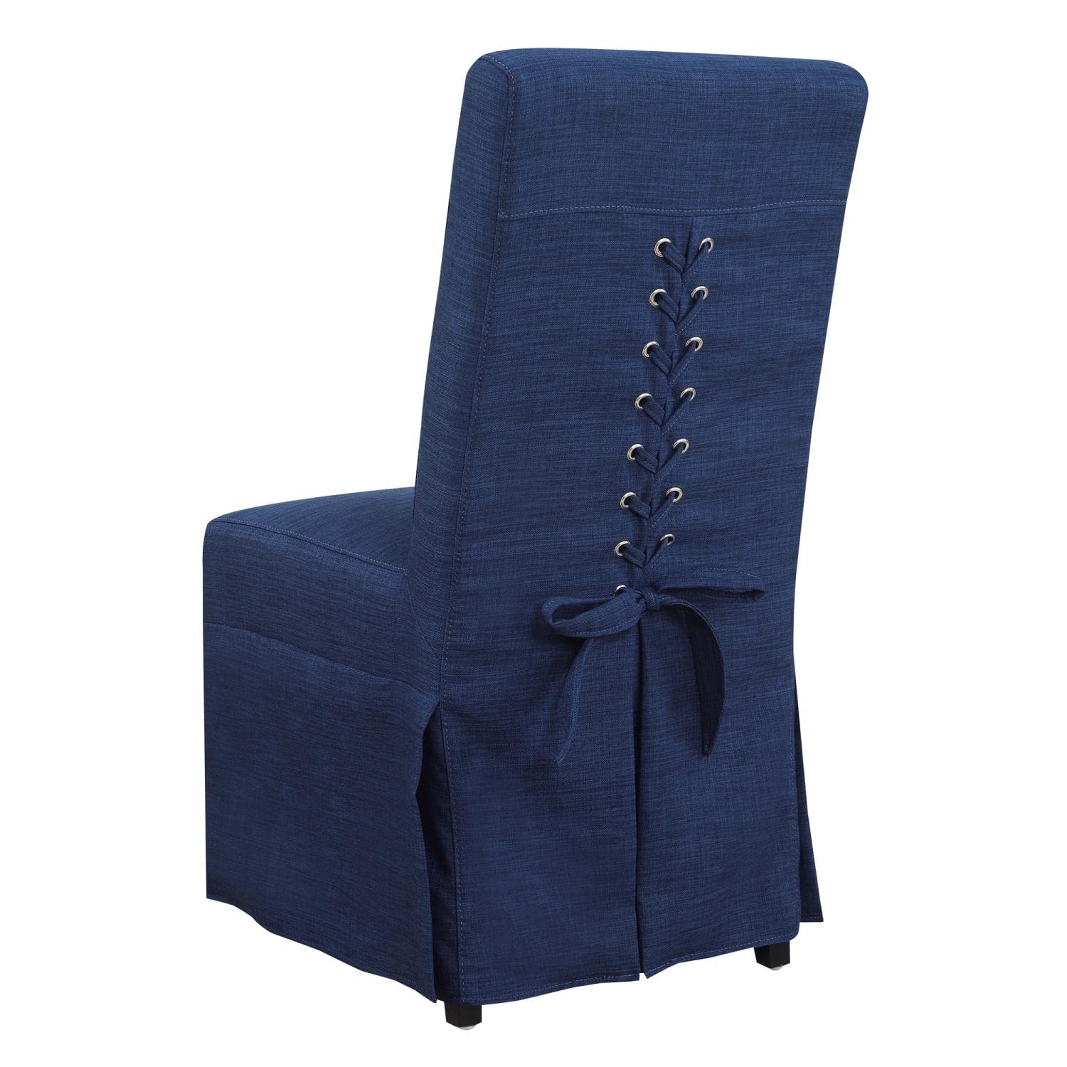 Picket House Furnishings Hayden Dining Chairs in Blue - Set of 2 Modern Kitchen Chairs for Dining Room, Breakfast Nook, and Home Office