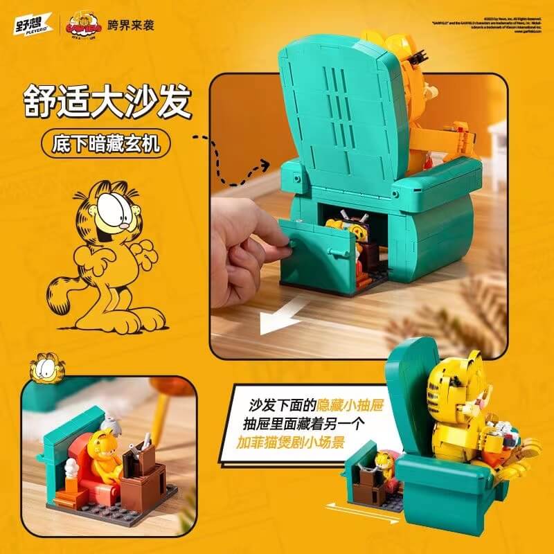 Pleyerid Garfield's Home Stories - Fun & Cozy Cat-Themed Bedroom Decor for Kids & Adults | Perfect for Gifts, Birthday Parties & Home Styling