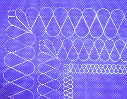 Hancy Creations 31026 Ribbon Candy Corners Full Line Stencils - DIY Scrapbooking, Card Making & Home Decor Crafting Supplies for Halloween, Christmas & Party Decorations