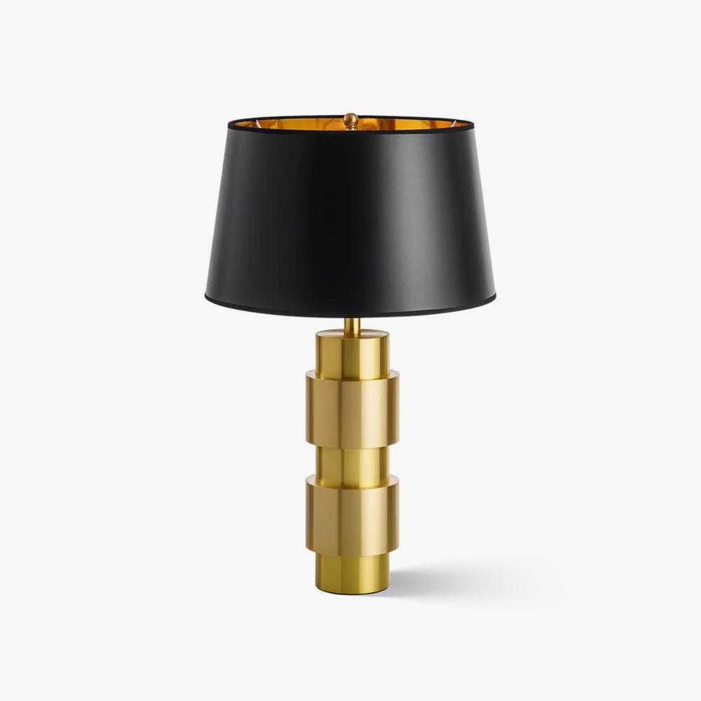 Vintage Industrial Jean Cylinder Table Lamp - Rustic Home Office & Bedroom Decor Lighting for Cozy Ambience