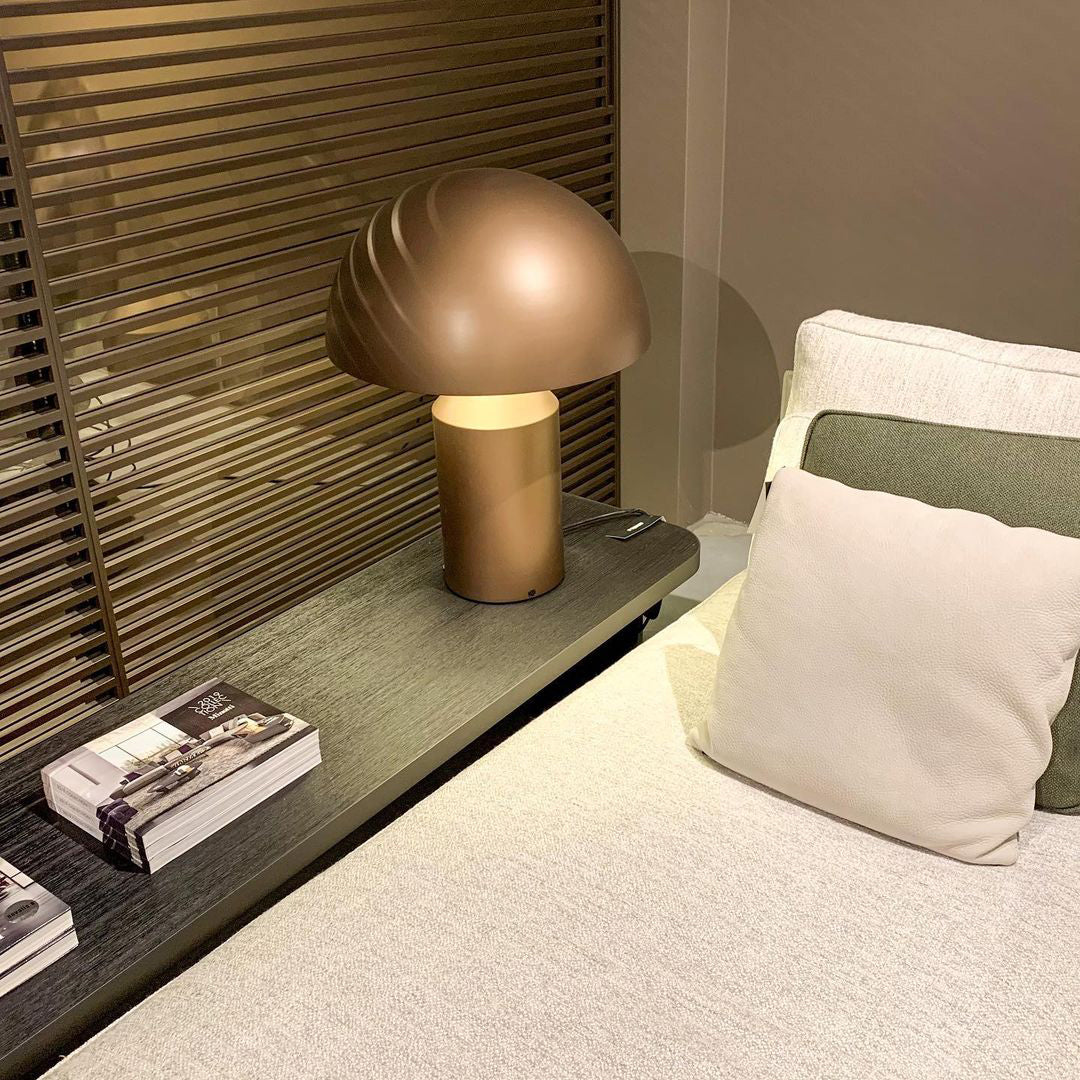 Modern Atollo Metal Table Lamp - Adjustable Brightness LED Desk Light for Living Room, Bedroom & Office - Stylish Home Decor & Reading Light