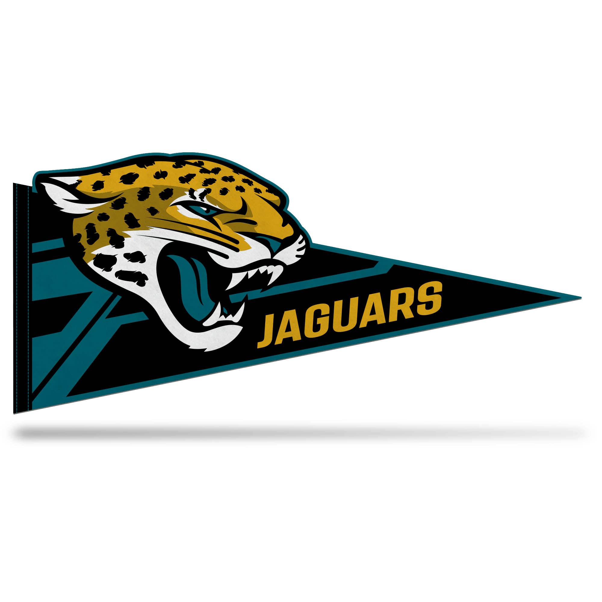 NFL Football Shape Cut Soft Felt Pennant - Easy to Hang Home Decor for Game Room, Man Cave & Bedroom - Perfect for Sports Fans & Football Enthusiasts