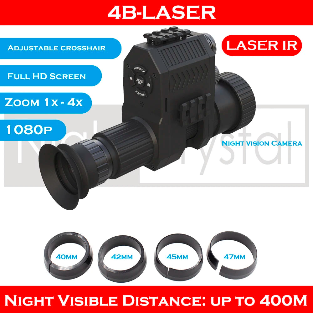 Megoarei NK007 Plus 4B Night Vision Spotting Scope - 850nm IR Infrared Thermal Optics for Coyote Hunting, Wildlife Observation & Security Surveillance | HD Vision in Complete Darkness