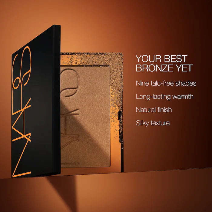 NARS Laguna Talc-Free Bronzer - Natural Sun-Kissed Glow for All Skin Tones | Perfect for Contouring, Highlighting & Everyday Makeup Looks