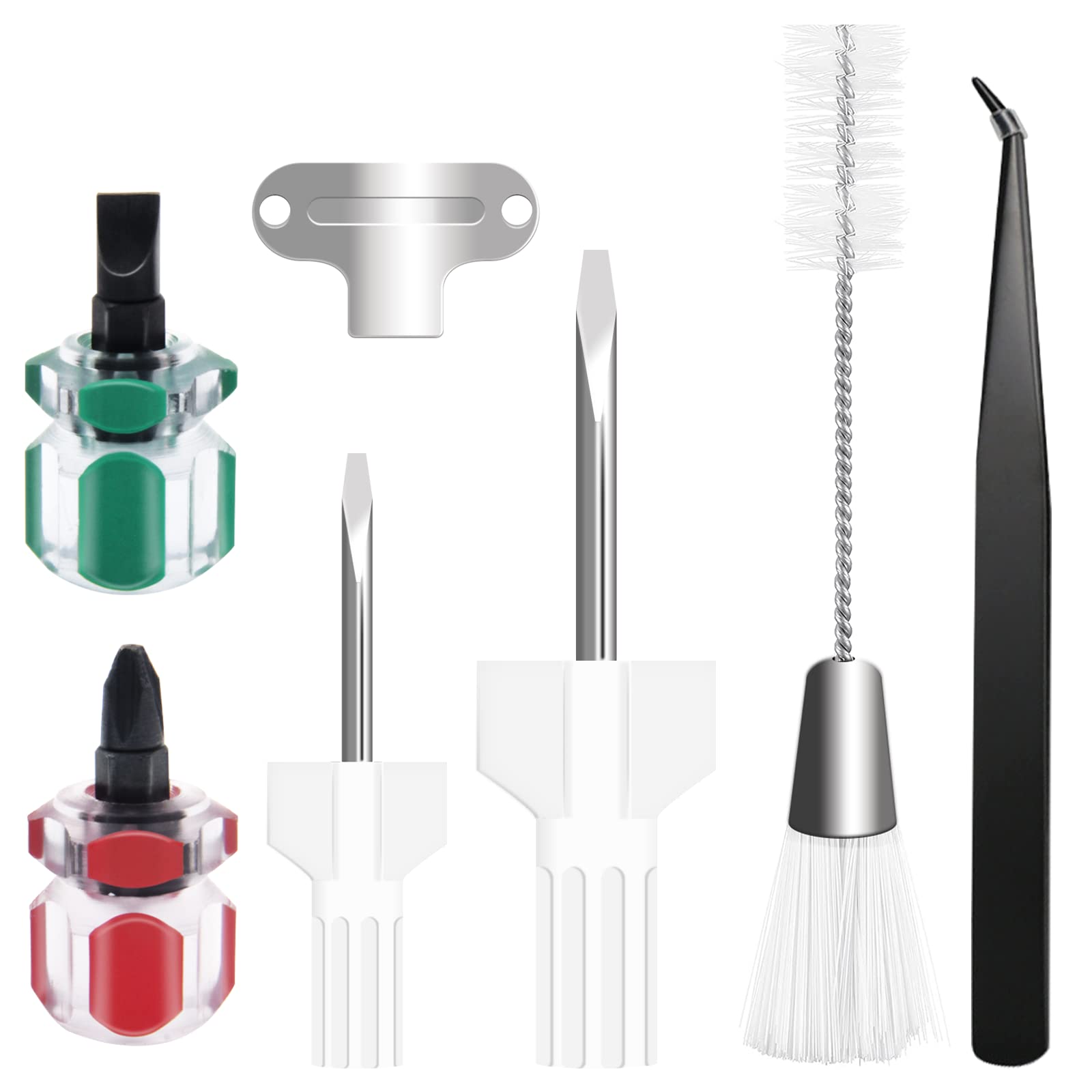 7-Piece Sewing Machine Cleaning Kit with Tweezers, Fluff Brush, Needle Board & Screwdrivers - Essential Sewing Machine Repair Tools for Maintenance & DIY Fixes - Perfect for Home Tailoring, Quilting & Craft Projects