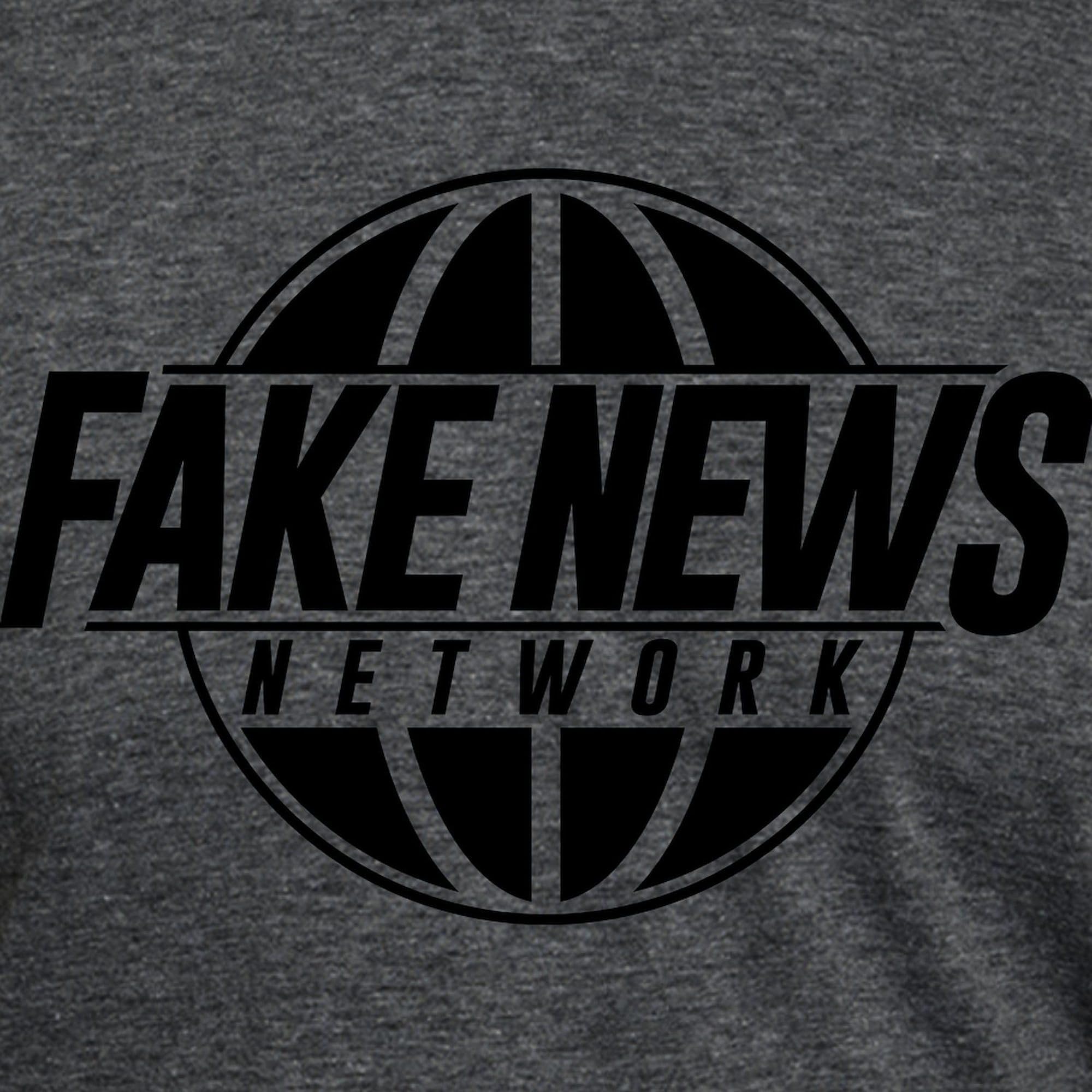 Fake News Network T-Shirt for Men - Premium Tri-Blend Comfort Fit Tee - Perfect for Political Satire, Comedy Events & Protest Rallies