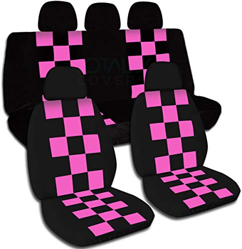 Black and Hot Pink Checkers