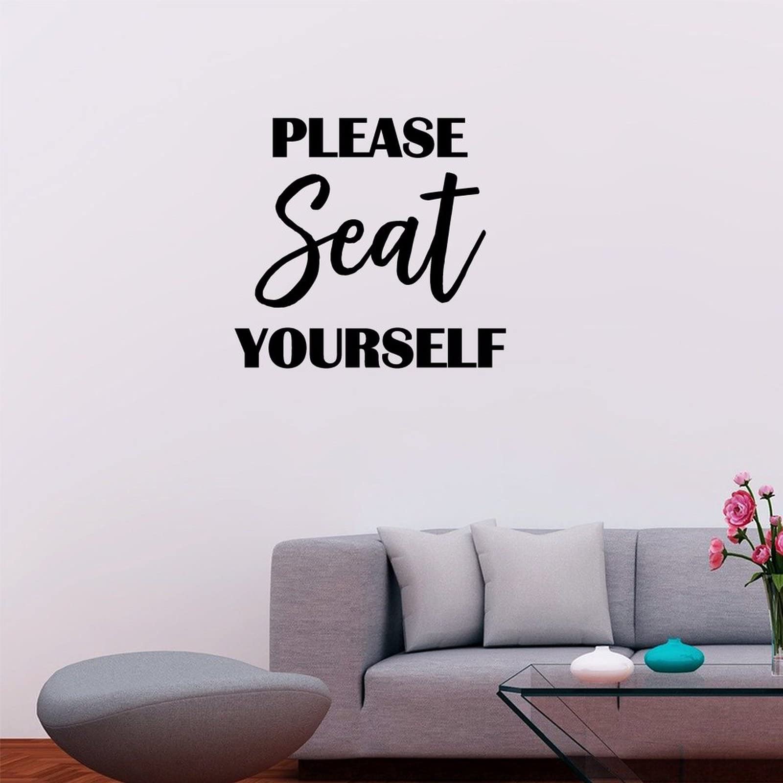 Inspirational Bible Verse Wall Decal Stickers - 22 Inch Waterproof Vinyl Home Decor for Kitchen, Dining, Bathroom, Living Room & Office - Perfect for Faith-Based Home Decor & Gift Giving