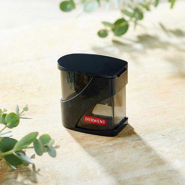 Derwent Twin Hole Pencil Sharpener - Professional Dual Hole Sharpener for Colored & Graphite Pencils - Perfect for Artists, Students & Office Use