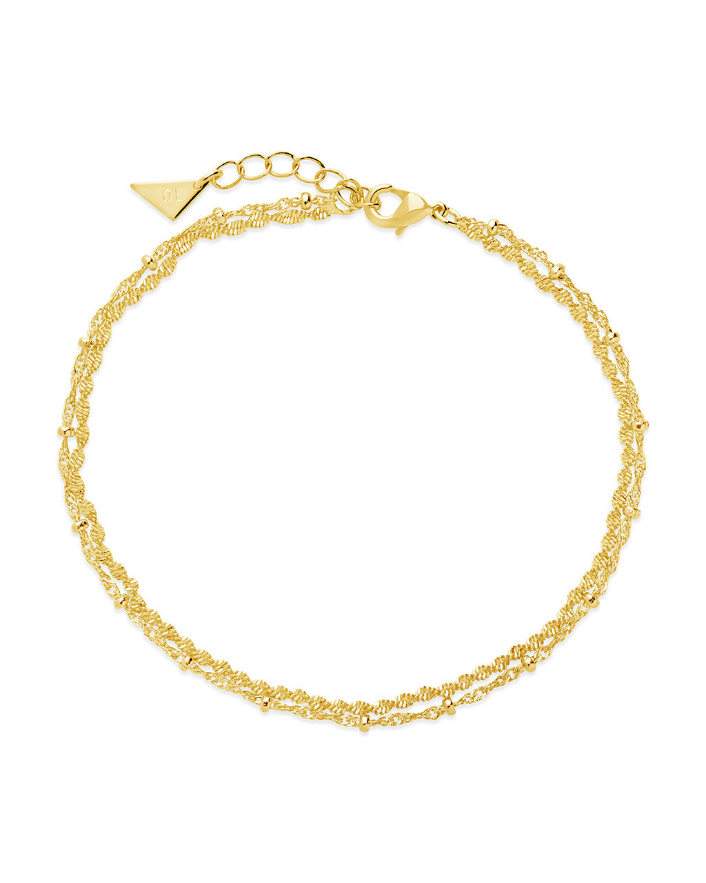 Kyra Layered Chain Anklet - Dainty Adjustable Ankle Bracelet for Women | Perfect for Beach, Summer Outfits & Boho Style
