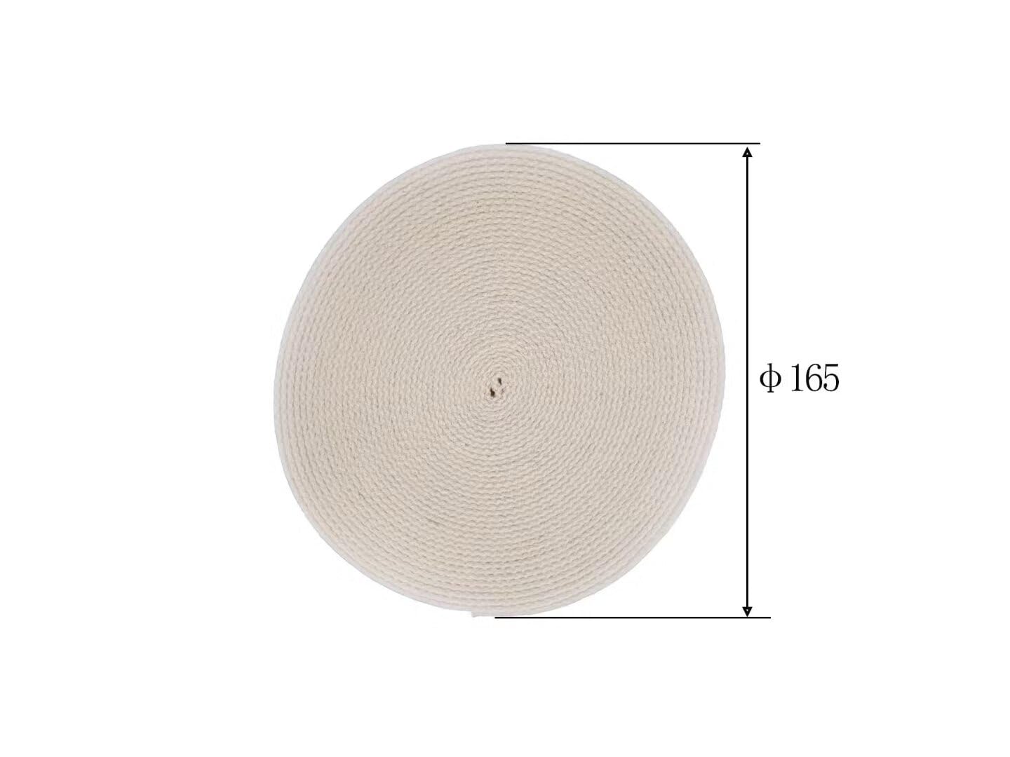 7/8 Inch Flat Cotton Oil Lamp Wick - 33ft Roll with Red Stitch for Hurricane Lamps, Kerosene Lanterns & Oil Burners - Perfect for Emergency Lighting, Camping & Outdoor Decor