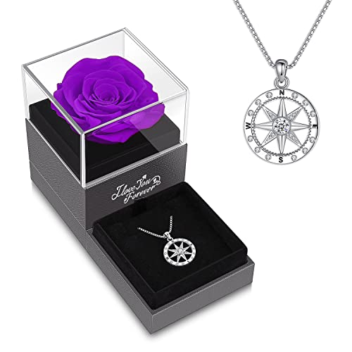 B3_purple Roses Gift Box