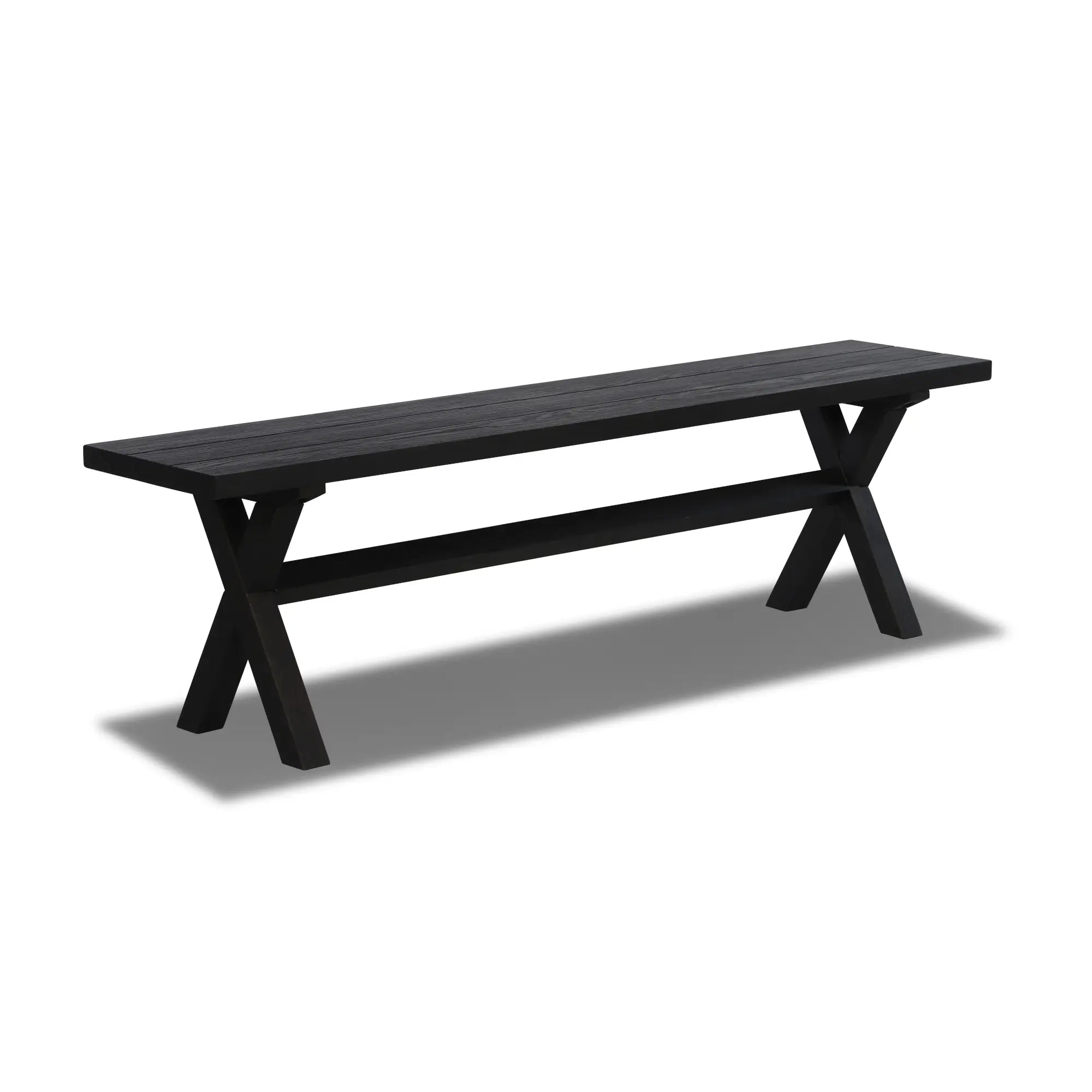 Solid Wood Bench - Cascais Style Handcrafted Wooden Bench for Patio, Garden, or Entryway - Durable & Weather-Resistant Outdoor Seating