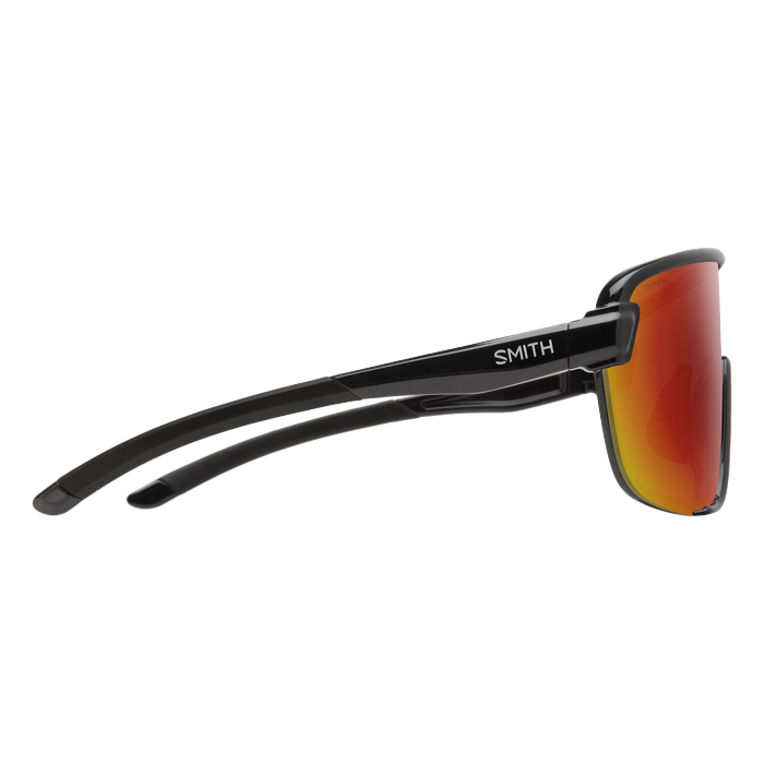 Bobcat Sunglasses with Black Frame & ChromaPop Red Mirror Lenses - Polarized UV Protection for Outdoor Sports & Driving