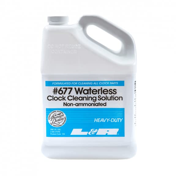 L&R #677 Waterless Clock Cleaning Solution - 135ml | Safe & Effective Watch & Clock Cleaner for Jewelers & Collectors | Perfect for Antique, Mechanical & Vintage Timepiece Maintenance