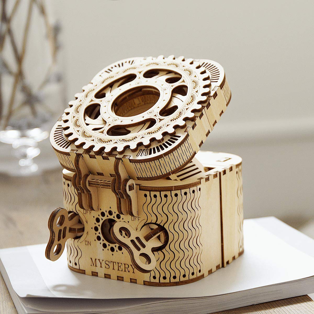 ROKR 3D Wooden Puzzle for Adults & Teens - Adventure Theme Model Building Kit with Launcher, Telescope & Treasure Box - STEM Educational Toy for Boys & Girls - Perfect for DIY Projects, Home Decor & Gift Giving