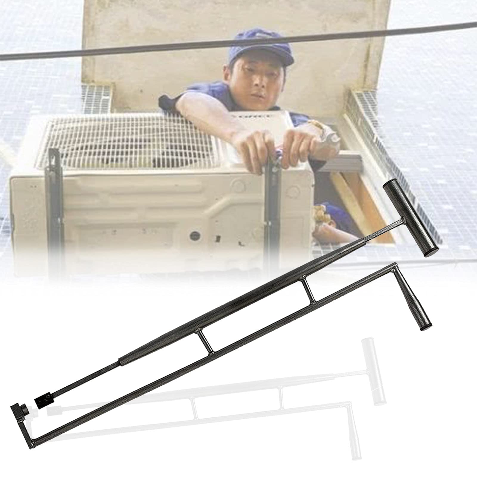 XYEJL Heavy Duty Magnetic AC Service Wrench - 12/14/17mm Interchangeable Socket Spanner for HVAC Repair, Screw Removal & High Altitude Outdoor Unit Maintenance - Ideal for Professional Technicians & DIY Home Air Conditioner Servicing