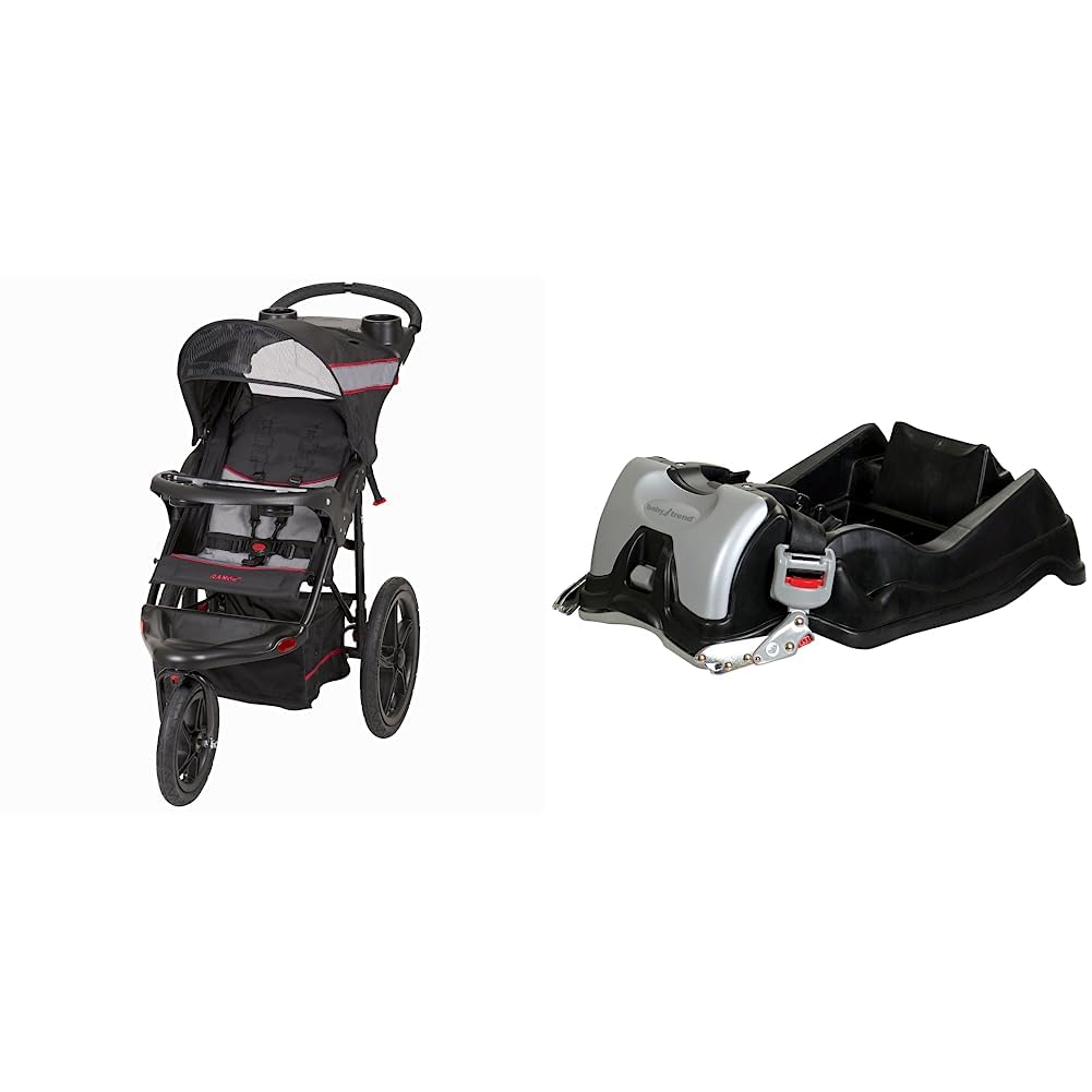 Baby Trend Range Jogger Stroller with EZ Flex Loc 32 Infant Car Seat Base - Lightweight Travel System for Newborns & Toddlers - Perfect for Jogging, Shopping & Outdoor Adventures