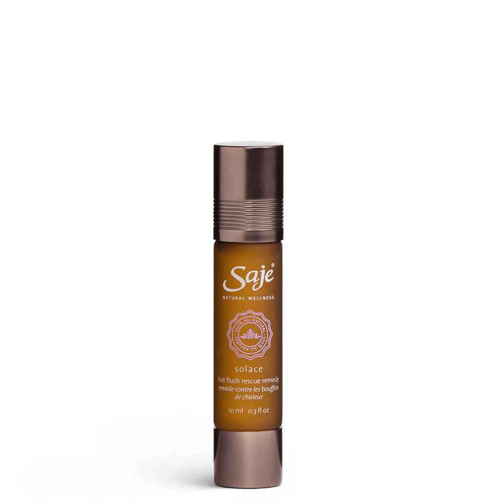 Solace Hot Flash Rescue Remedy Roll-On - Natural Relief for Menopause Symptoms, Hot Flashes & Night Sweats - Perfect for On-The-Go Use at Work, Home or Travel
