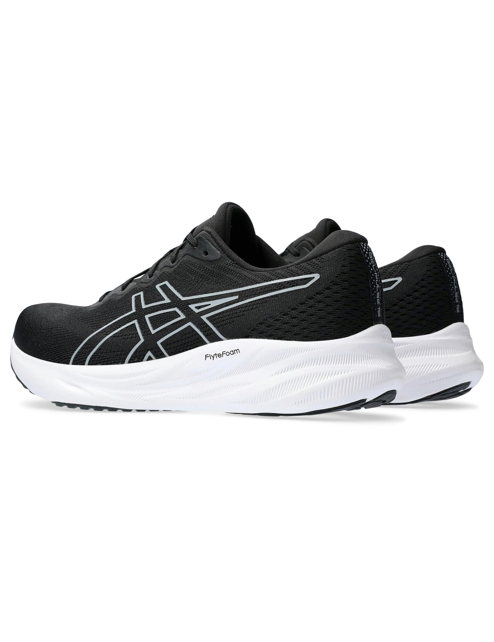 ASICS Gel Pulse 15 Running Shoes for Men - Black/Sheet Rock - Lightweight Cushioned Sneakers for Jogging, Gym & Daily Wear