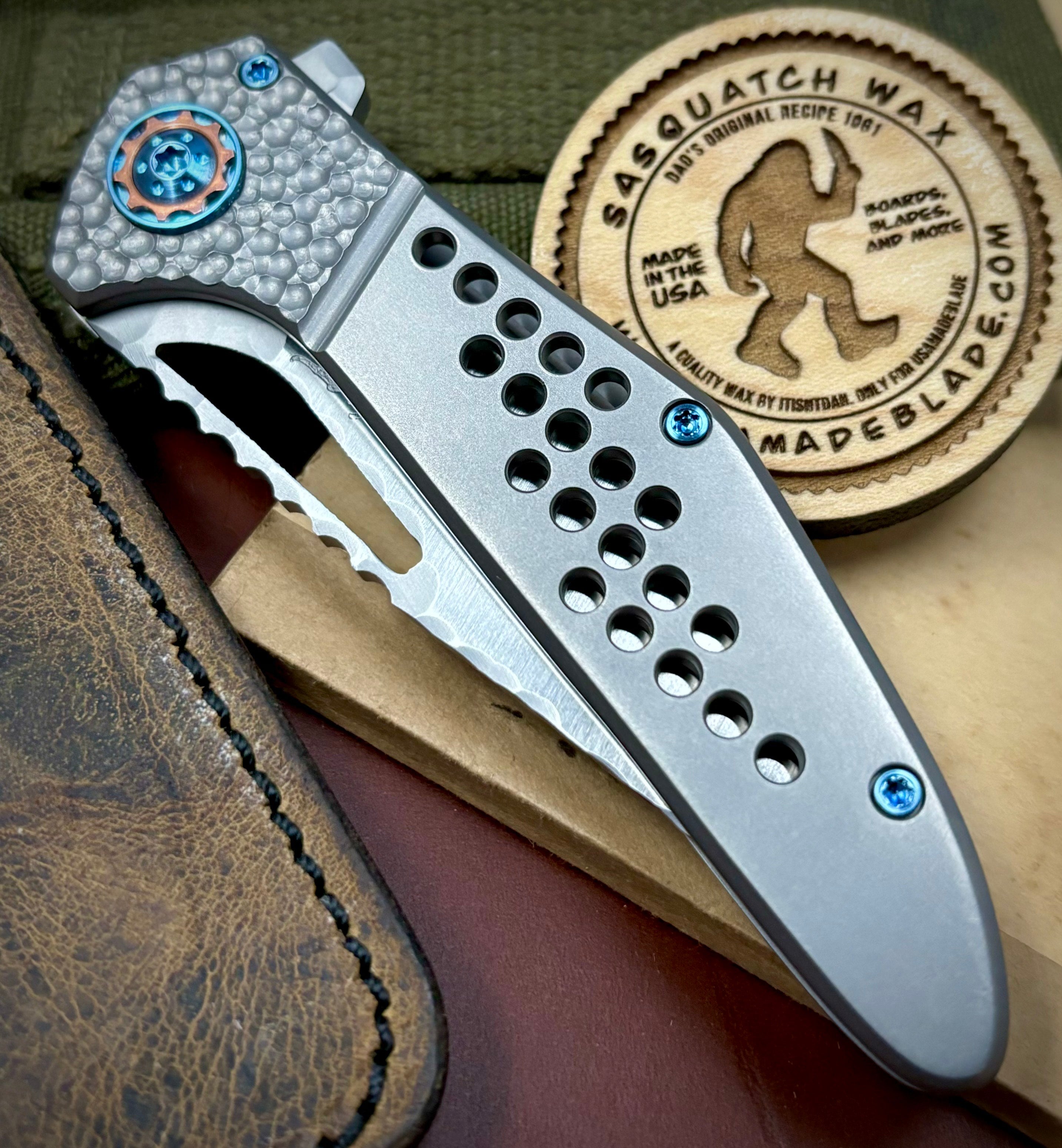 NK&T Custom Hydra Framelock Pocket Knife - 5/32
