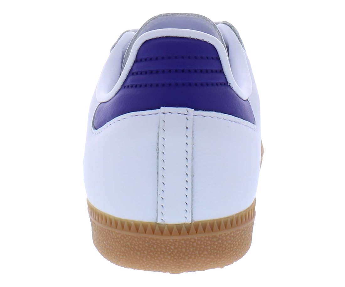 adidas Samba OG Women's Sneakers - White/Energy Ink/Gum Sole - Size 7.5 - Classic Casual Shoes for Women, Perfect for Streetwear, Gym, and Everyday Fashion