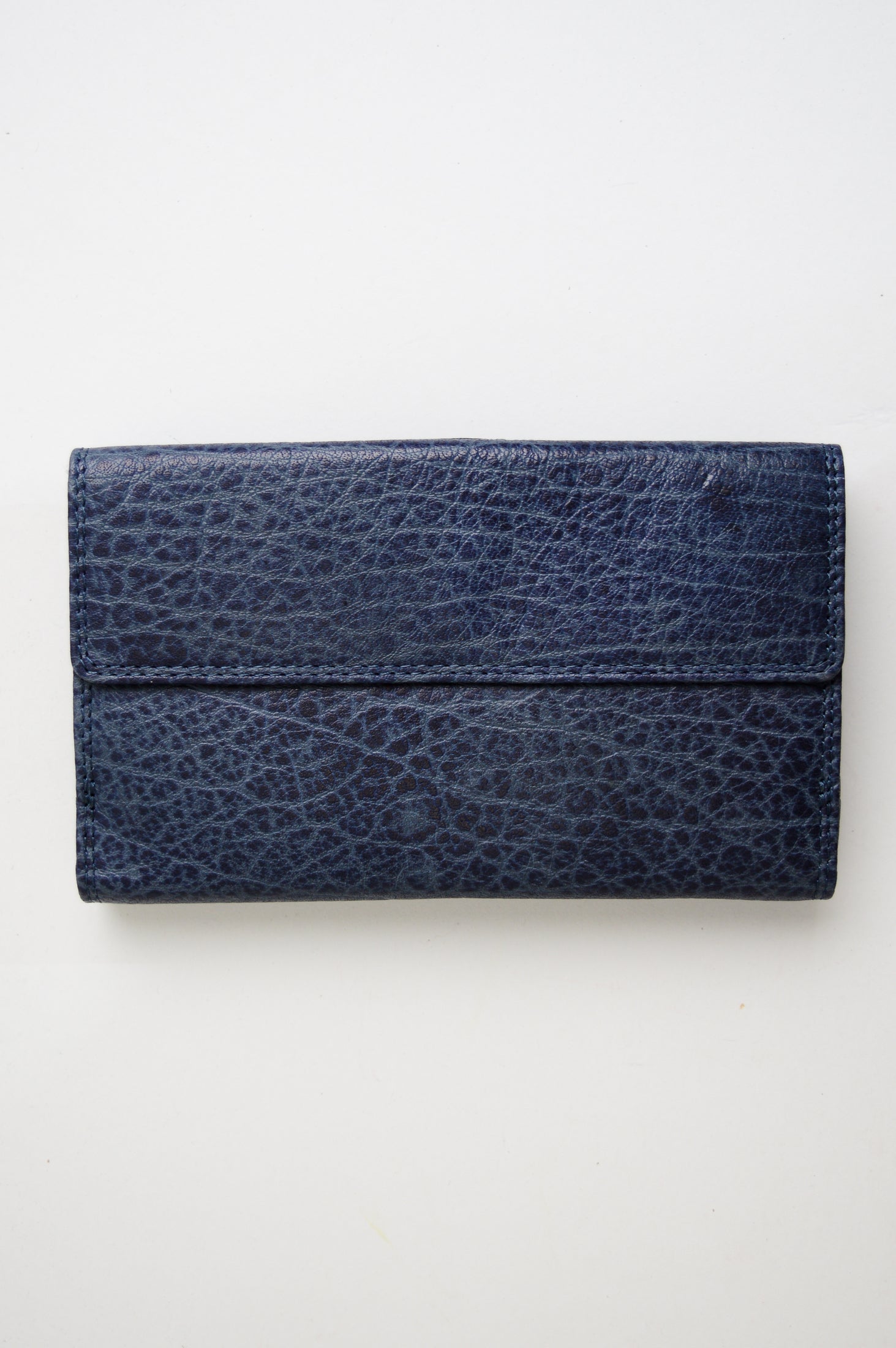 Adrian Klis 101 Genuine Leather Ladies Wallet for Women - Slim RFID Blocking Credit Card Holder with Zipper Pocket - Perfect for Everyday Use, Travel & Gift (Blue)