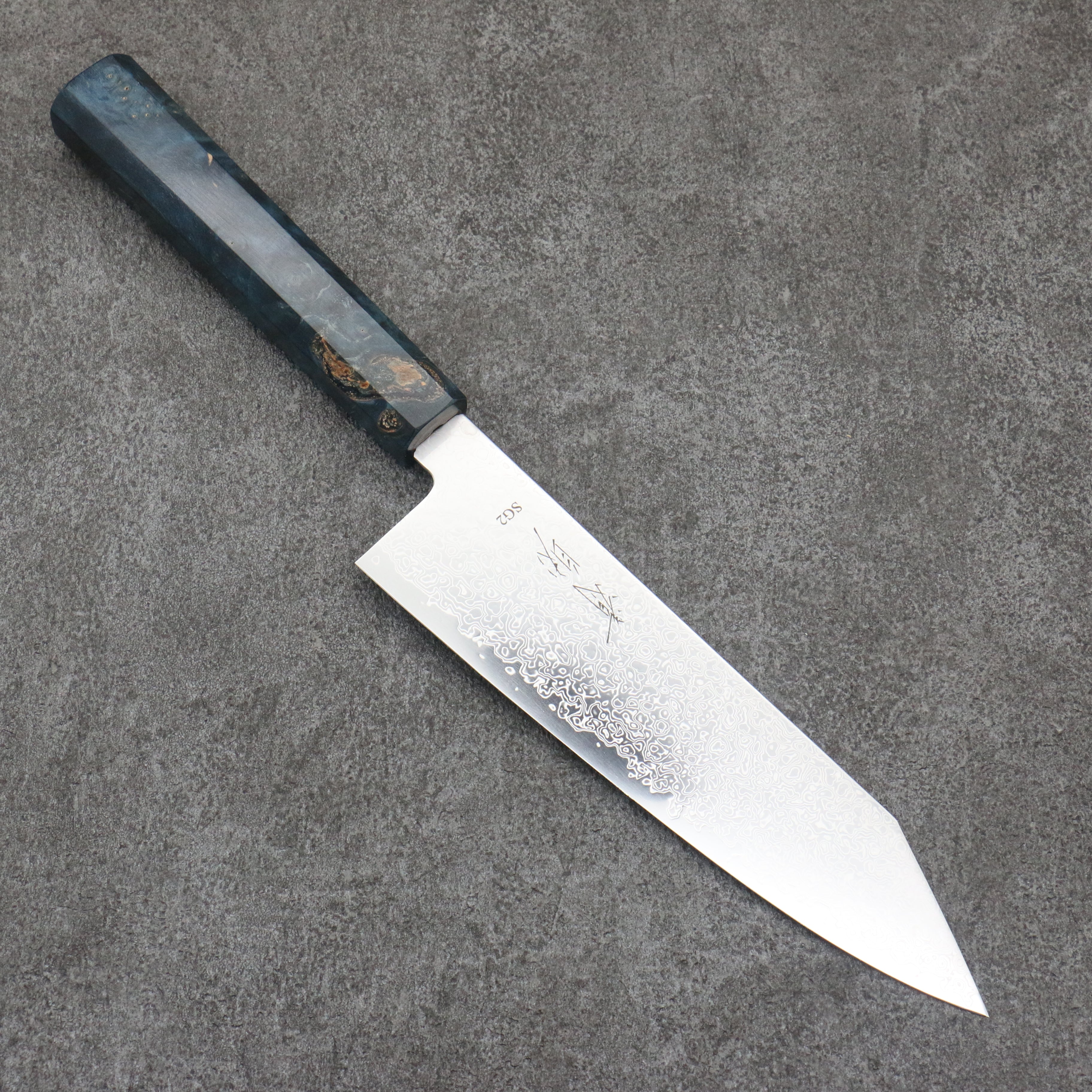 Premium Seisuke SG2 Damascus Bunka Knife 180mm - Japanese Kitchen Knife with Stabilized Wood Handle for Slicing, Dicing & Precision Cooking - Perfect for Chefs & Home Cooks