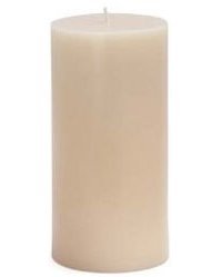 CPZ-083-12 Bulk Ivory Pillar Candles - 3x6 Inches (12-Pack) for Weddings, Church Decor & Home Centerpieces