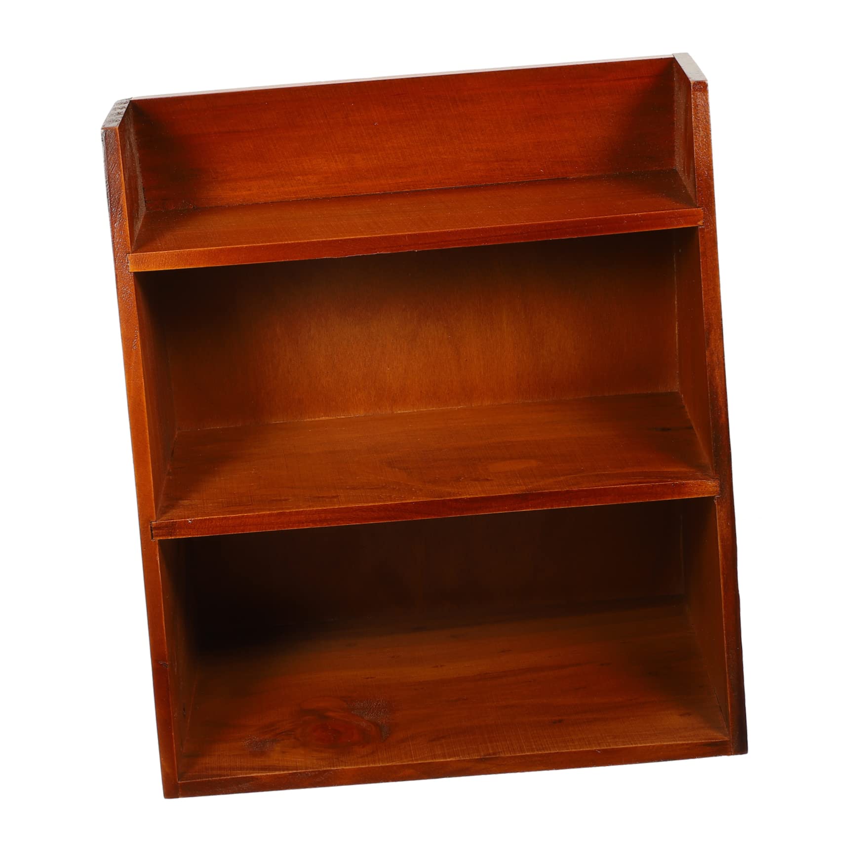 BESPORTBLE Wooden Desktop Organizer - Mail Tray, File Folder, Jewelry Stand, Bookshelf & Storage Shelf for Office, Home & Workspace | Compact Desk Organizer for Documents, Stationery & Small Items