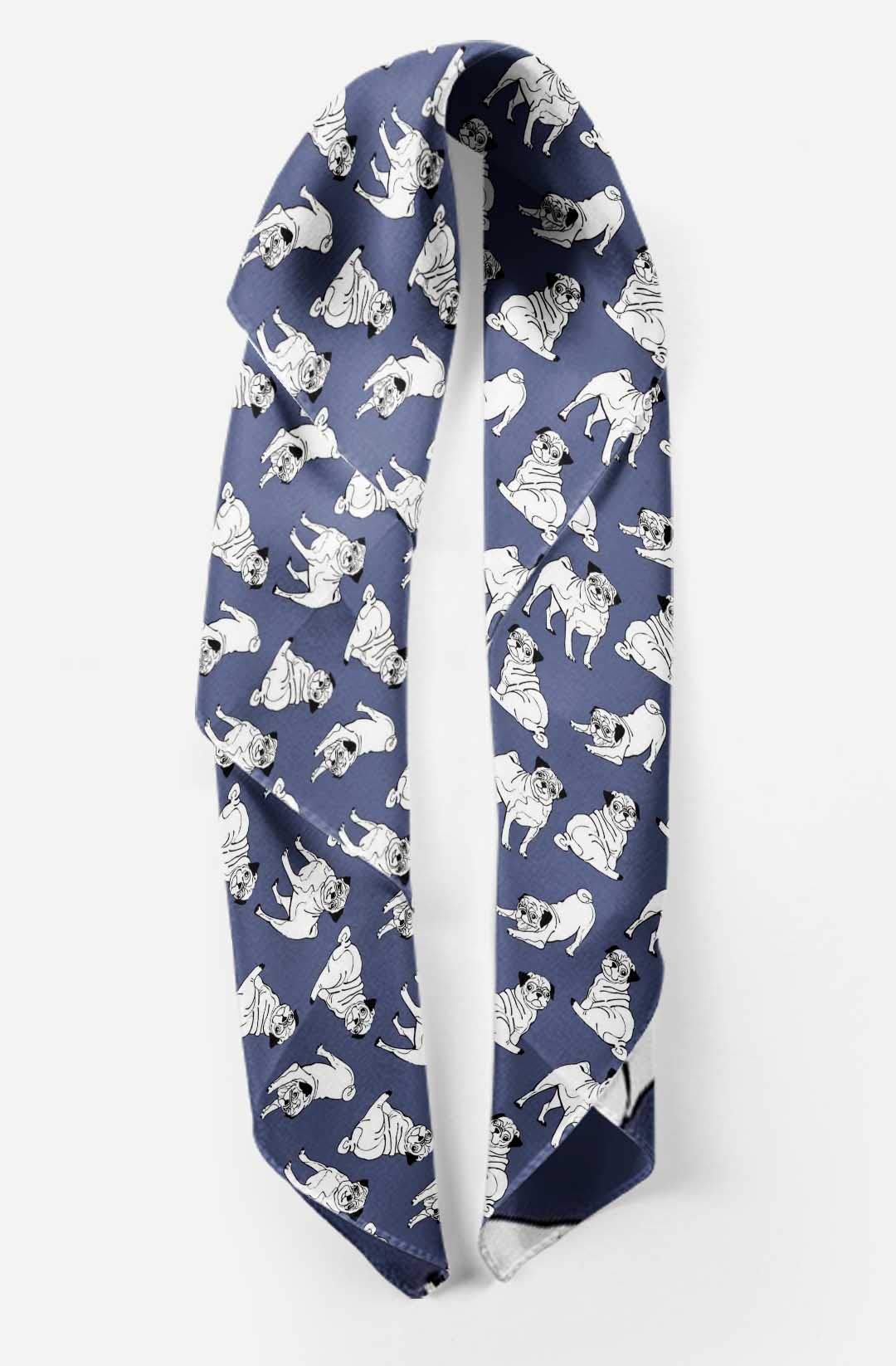 Bimba Pure Silk Printed Head Bandanas & Neck Scarves for Women - Soft Summer Fashion Accessories for Hair Ties, Beach Outfits, and Outdoor Activities