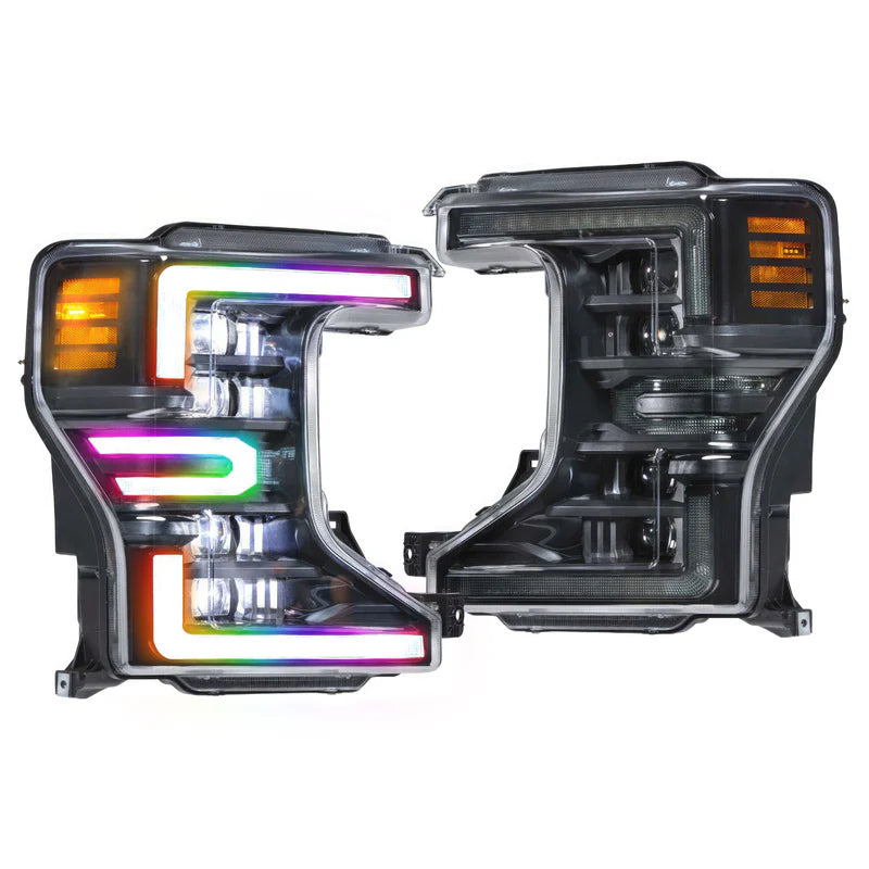 Ford Super Duty Multicolor Flow Series LED Headlights (2020-2022) | XB Morimoto - Upgrade Your Truck Lighting for Night Driving & Off-Road Adventures
