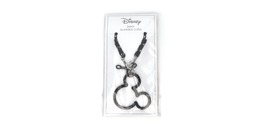 JINS x Disney Collection Glasses Strap (Black) - Adjustable Eyewear Holder for Sports, Reading & Daily Use - Secure Anti-Slip Neck Cord for Glasses & Sunglasses