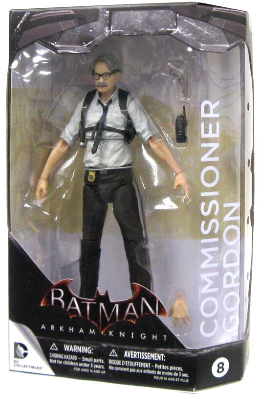 Batman Arkham Knight Commissioner Gordon Action Figure - Sealed DC Collectibles - Perfect for Display, Gaming & Comic Book Collections