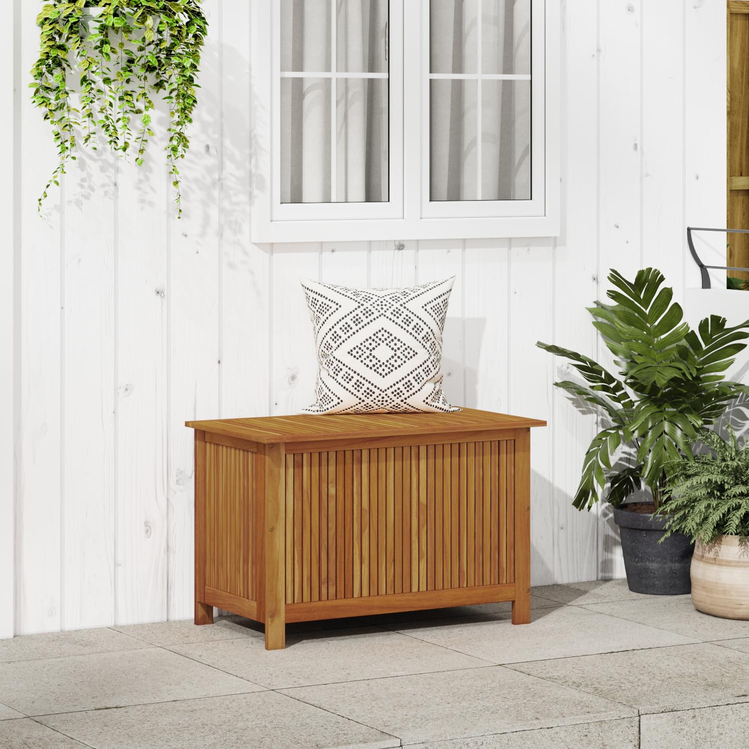 Outdoor Storage Box with Lid - 35.4