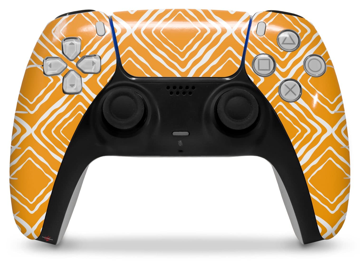 Sony PS5 DualSense Skin Wrap - Wavey Orange for Gaming Protection