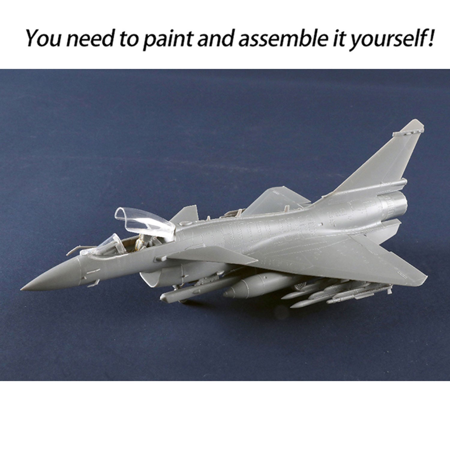 Trumpeter 1/72 Scale Chinese J10C Fighter Jet Plastic Model Kit - Unassembled Military Aircraft Collectible for Adults - Perfect for Display, DIY Projects & Aviation Enthusiasts