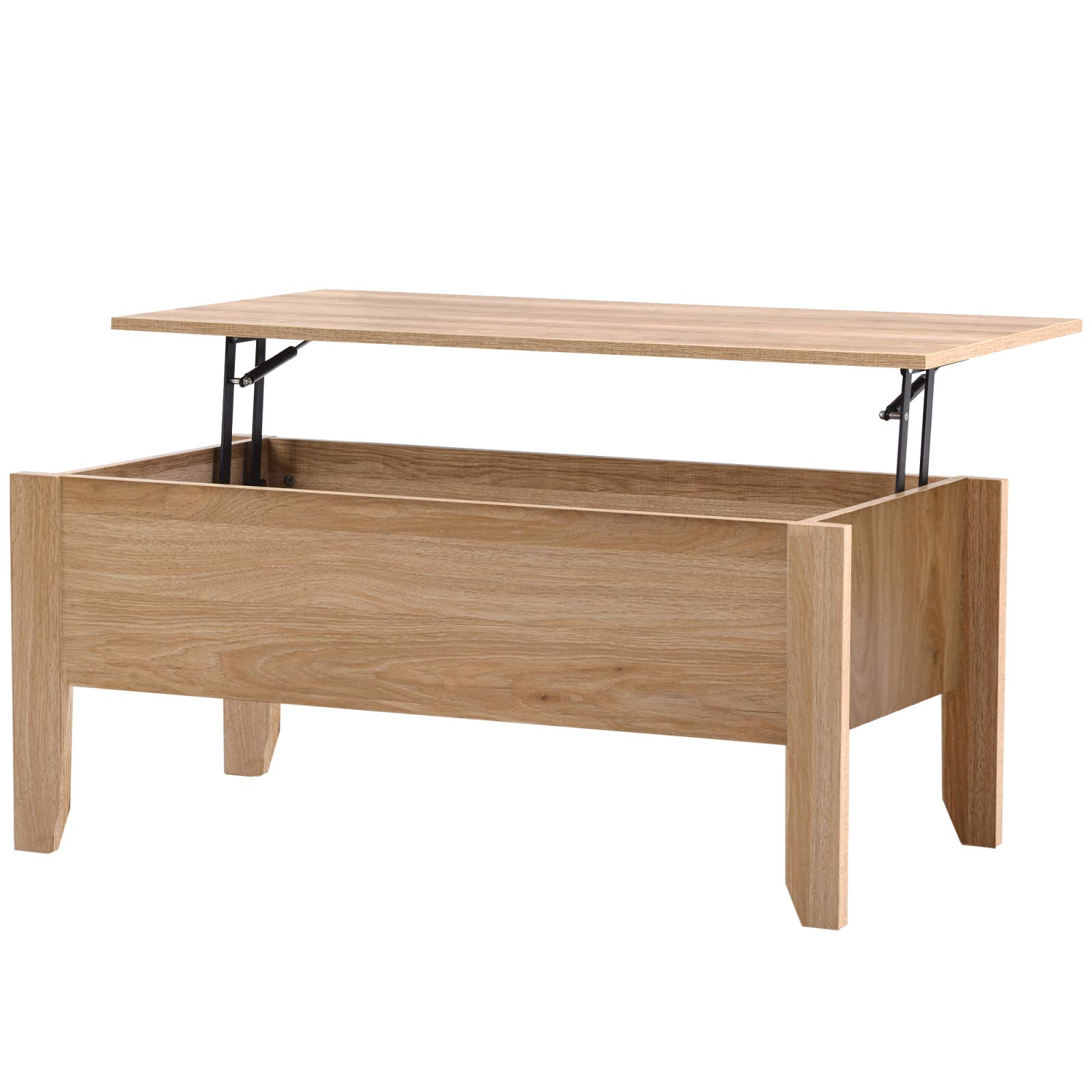 Hapeisy Lift Top Coffee Table with Storage - 34.2 x 17.3 x 8.5 Inch Modern Living Room Table, End Table with Hidden Compartment for Living Room, Office, Small Space - Perfect for Storing Remote, Books & Magazines