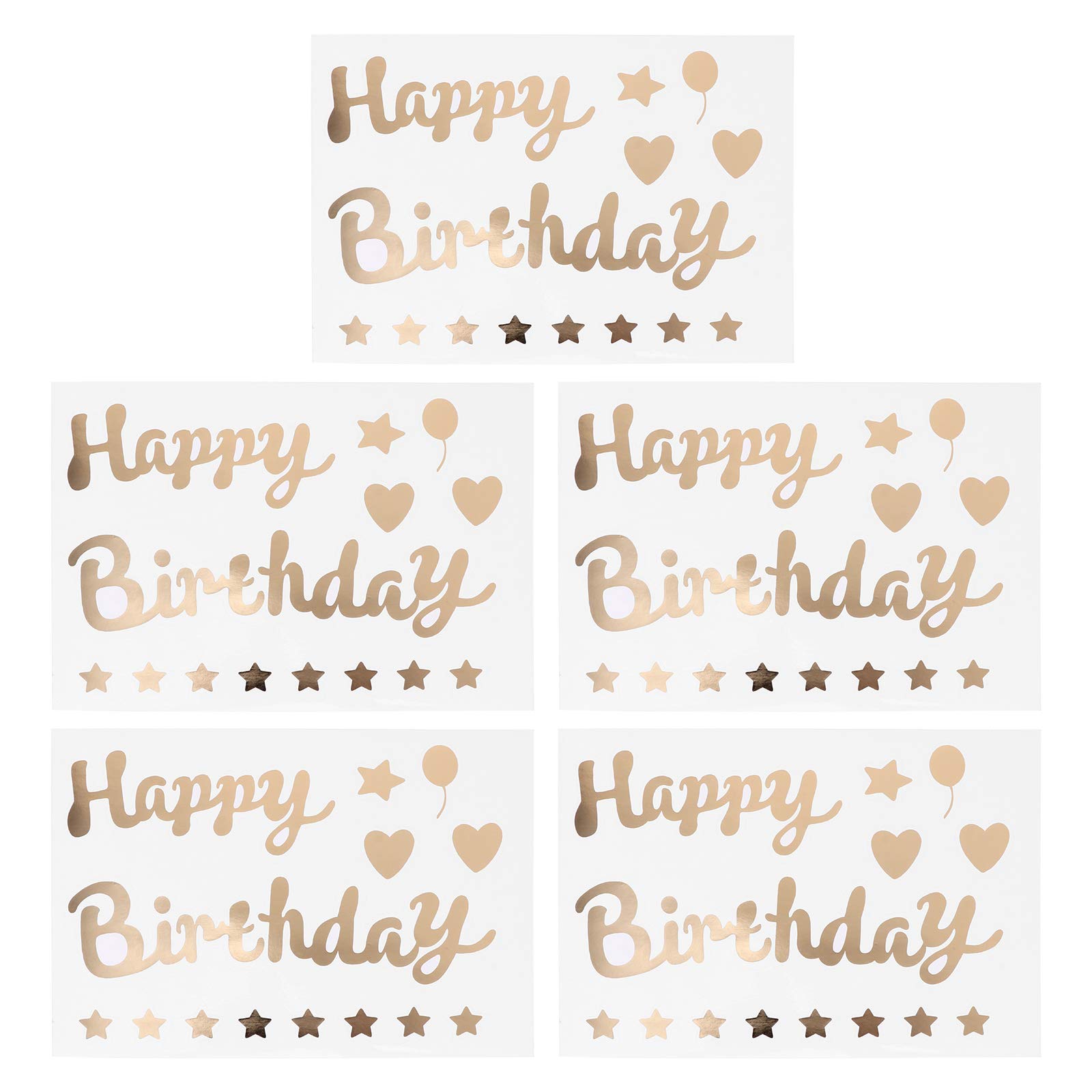 PartyKingdom Creative Birthday Balloon Stickers - Self-Adhesive Party Decorations for Birthday Celebrations, Baby Showers & Special Events - Perfect for Walls, Gifts & Photo Backdrops