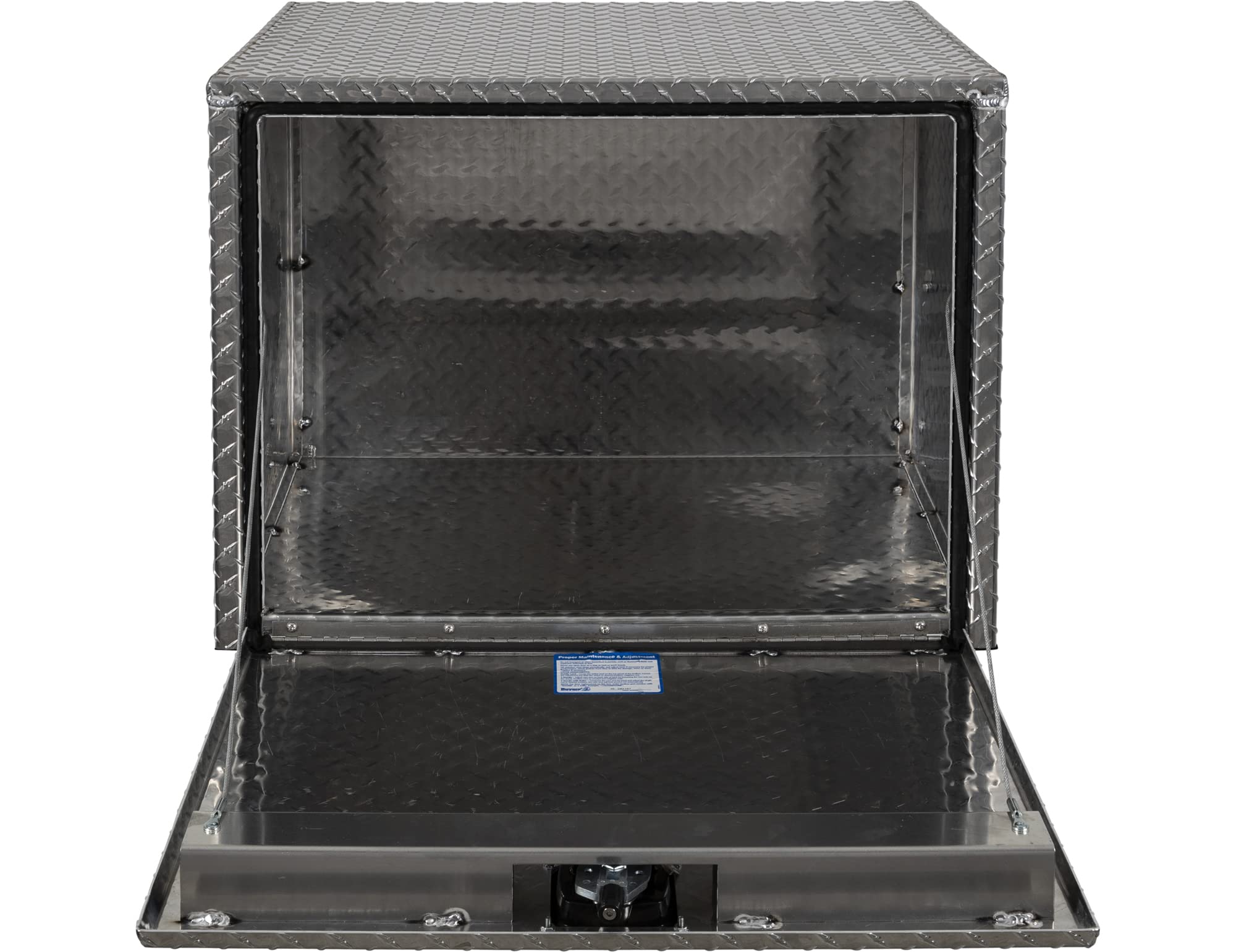 Diamond Tread Aluminum Underbody Truck Tool Box with Compression Latch - 24x24x30 Inch Heavy Duty Storage Organizer | Made in USA | Perfect for Work Trucks, Construction Sites & Outdoor Equipment Storage