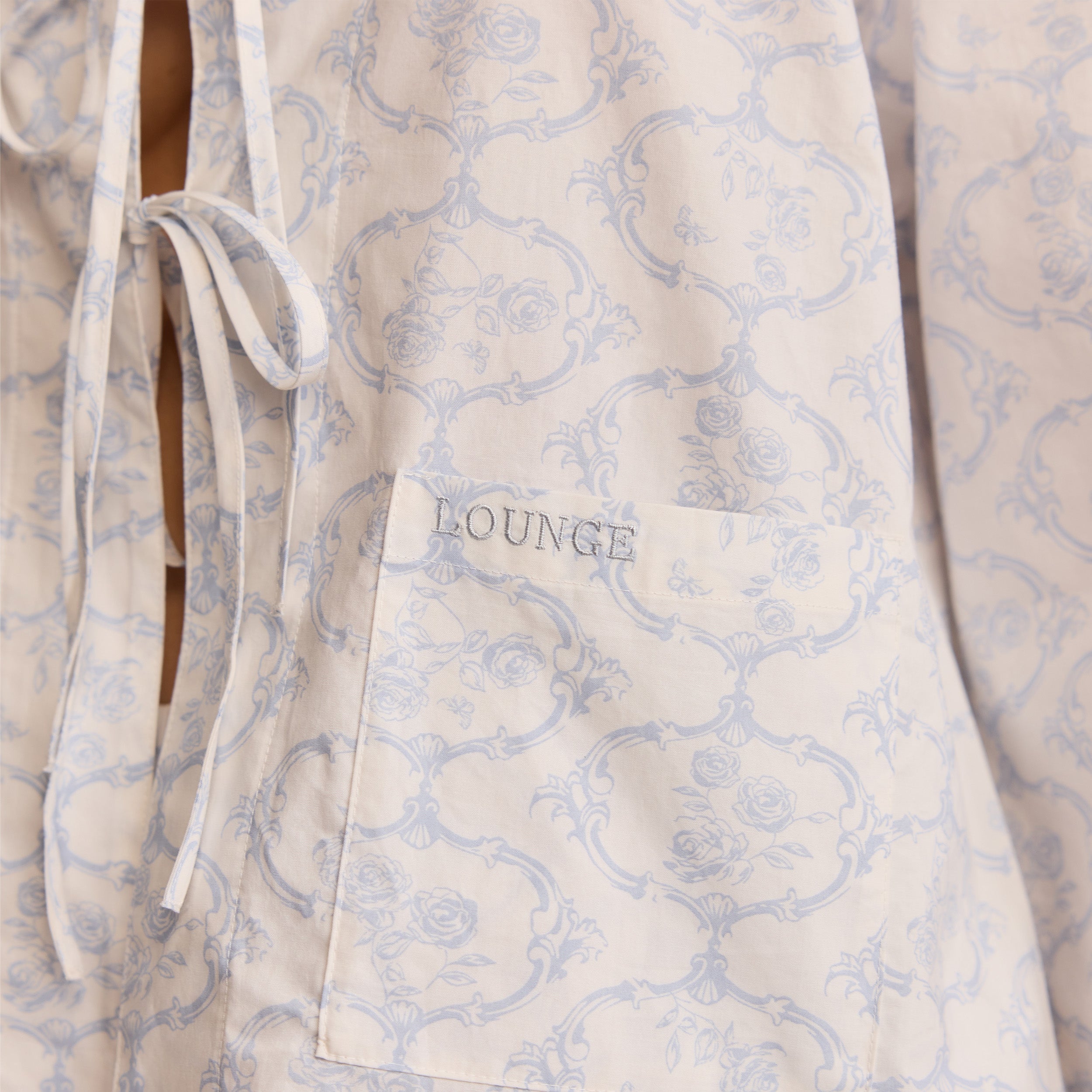 Soft Cotton Pyjama Shirt for Women & Men - Comfortable Blue Sleepwear for Nightwear & Lounge Wear